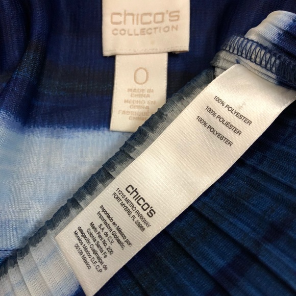 CHICO’S Ocean Stripes Ribbed Cardigan Sz S - Picture 13 of 13